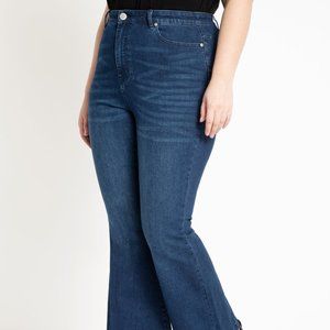 Eloquii Goldie High Rise Flare Leg Jean